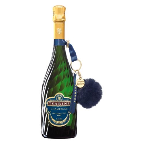 Kulcstartó – Kék pompom